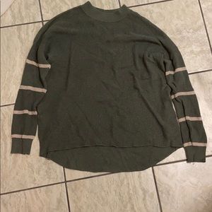 Olive green mock neck sweater